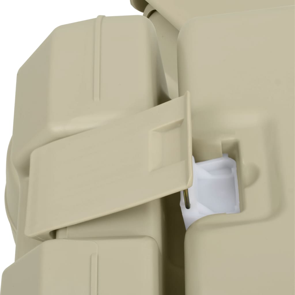 Campingtoilette und Handwaschbecken Set 10 + 10 L Tragbar Grau Klo