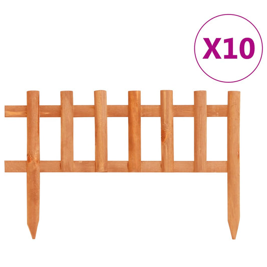 Beeteinfassung Rasenkanten 10 Stk. Tannenholz 4,4 m Beetumrandung 44 x 29 cm