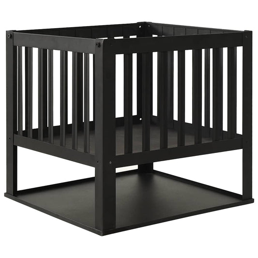 Feuerstelle 40x40x40 cm Stahl Schwarz Firepit Feuerkorb quadratisch