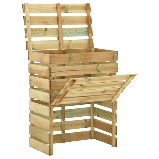 Lattenrost-Komposter Holzkomposter 80x50x100 cm Imprägniertes Kiefernholz
