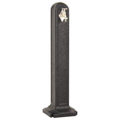 Wasserzapfsäule 90cm HDPE Anthrazit Garten Wasserhahn Wasserstelle