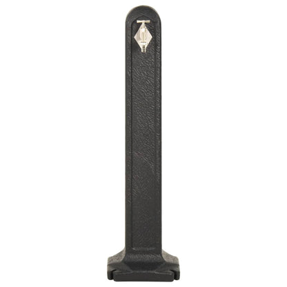 Wasserzapfsäule 90cm HDPE Anthrazit Garten Wasserhahn Wasserstelle