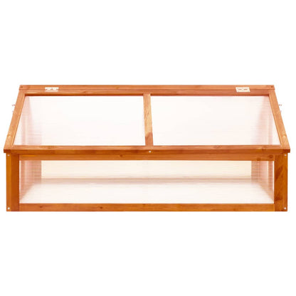 vidaXL Greenhouse Brown 114x80x50 cm Fir Wood