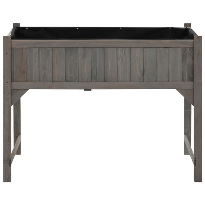 vidaXL Raised Bed with Greenhouse 110x54x120 cm Solid Fir Wood