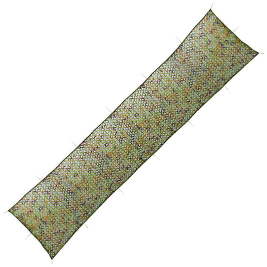Tarnnetz mit Aufbewahrungstasche 1,5x6 m Grün Camouflage Flecktarn BW