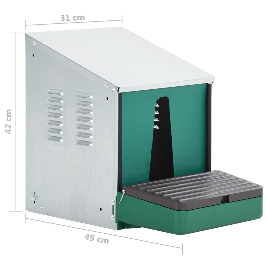 Legenest Hühnernest Abroll-Nistkasten Metall 49x31x42 cm Abrollnest