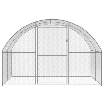 Chicken cage, chicken coop, galvanized steel, 3 x 2 x 2 m, run, outdoor enclosure, animal cage, poultry house
