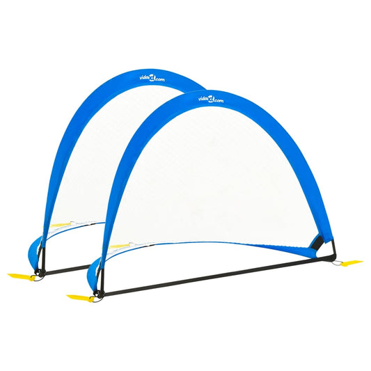 Fußballtore Kinder 2 Stk. mit Aufbewahrungstasche 119x82x84,5cm faltbar
