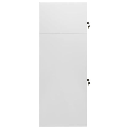 vidaXL Saddle Cabinet Light Grey 53x53x140 cm Steel