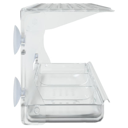 Window bird feeder, 2 pieces, acrylic, 30x12x15 cm, bird feeder for wild birds