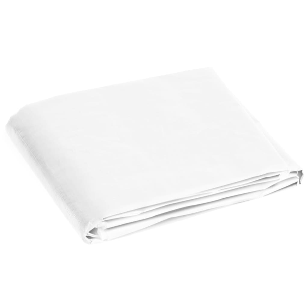 Abdeckplane 180 g/m² 2x3 m Weiß HDPE Schutzhülle Plane Abdeckung Wetterschutz