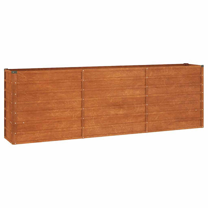 Raised bed 240x40x77 cm Corten steel rusty plant bed planter box