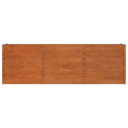 Raised bed 240x40x77 cm Corten steel rusty plant bed planter box