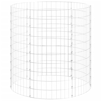 Gartenkomposter Ø100x100 cm Verzinkter Stahl Kompostbehälter Rotte