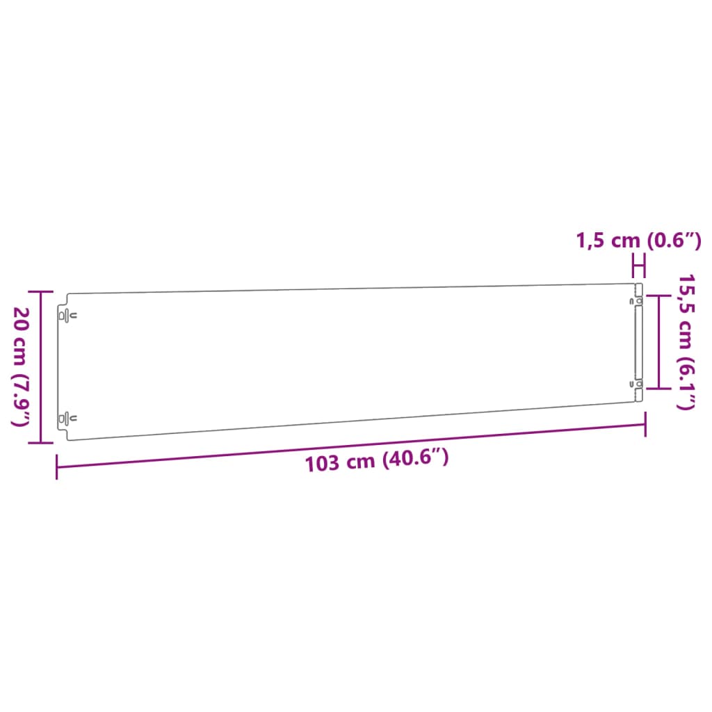 Rasenkanten 10 Stk. 20x103 cm Flexibel Cortenstahl Rost-Design