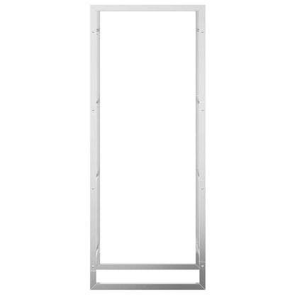 Brennholzregal 50x28x132 cm Edelstahl Holzlager Feuerholzhalter
