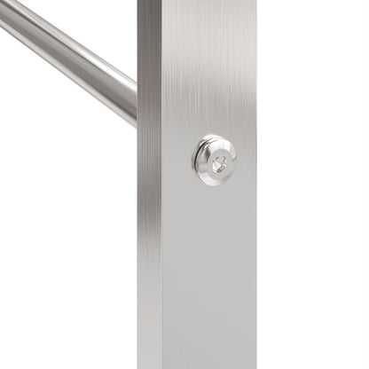 Brennholzregal 50x28x132 cm Edelstahl Holzlager Feuerholzhalter