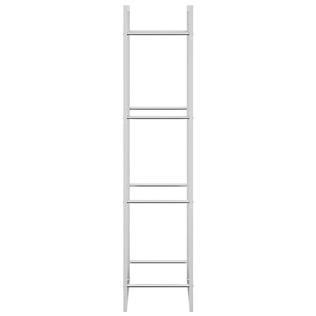 Brennholzregal 50x28x132 cm Edelstahl Holzlager Feuerholzhalter