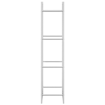 Brennholzregal 50x28x132 cm Edelstahl Holzlager Feuerholzhalter