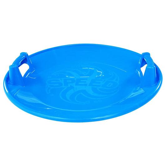 Schlitten Bob Rund 66,5 cm Schneerutscher Rundschlitten Tellerschlitten blau PP bis 50 kg