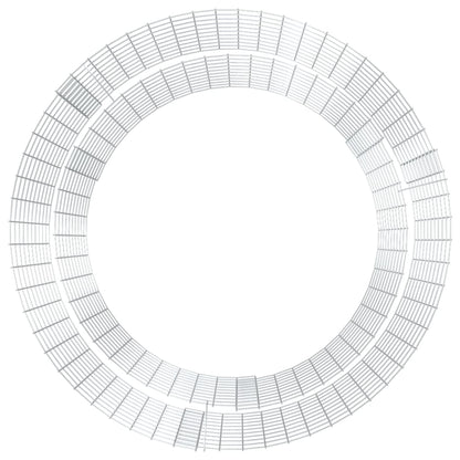 Gabion fire pit Ø 100 cm 100 cm high fire column garden column galvanized fire bowl