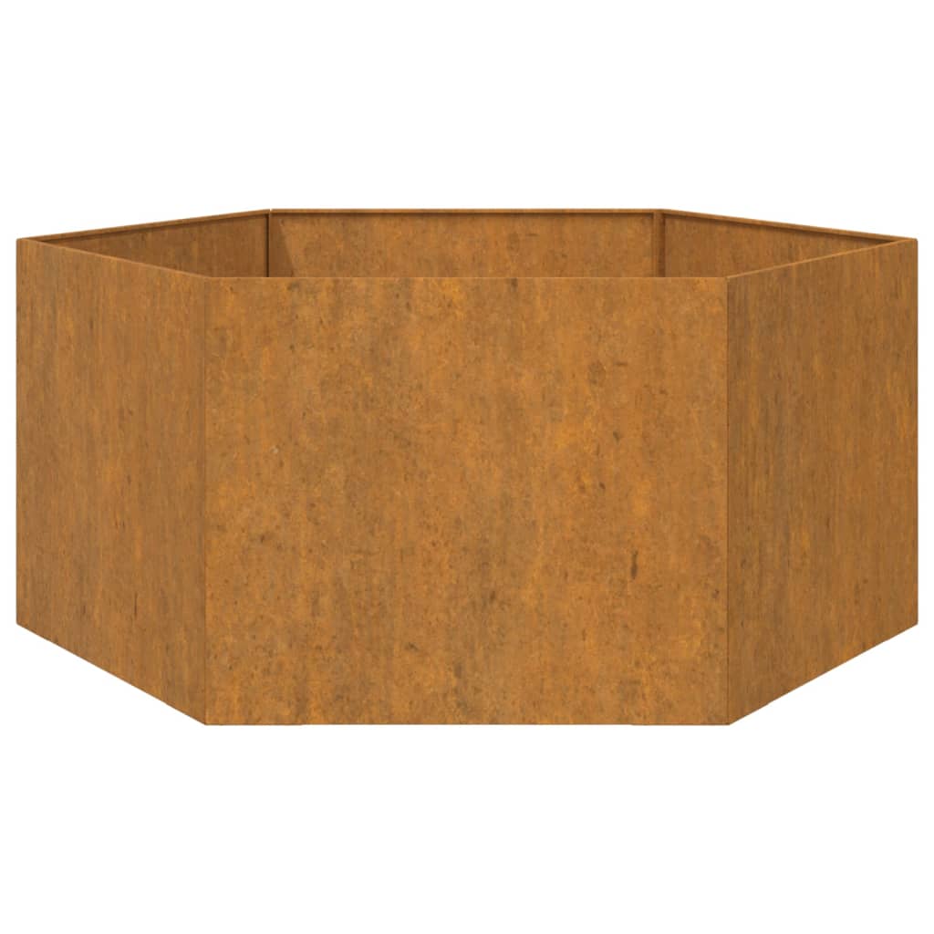 Hochbeet 90x90x45cm Cortenstahl rostig Pflanzbeet Pflanzkasten