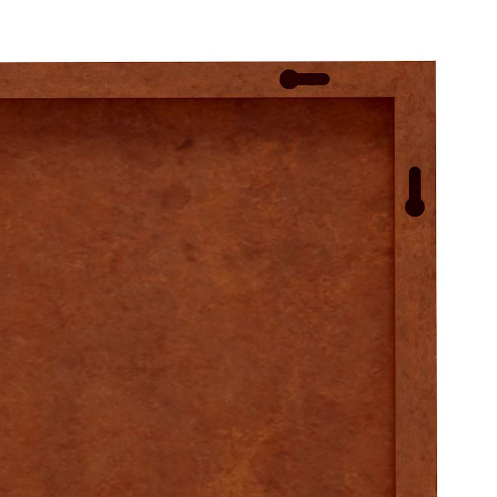 Garten Wanddekoration 105x155 cm rusty Cortenstahl Design Palmen Roststahl