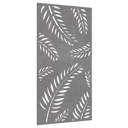 Garten-Wanddekoration 105x55 cm Cortenstahl Blatt-Design Roststahl