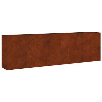 Raised bed 280x40x80 cm Corten steel rusty plant bed planter box