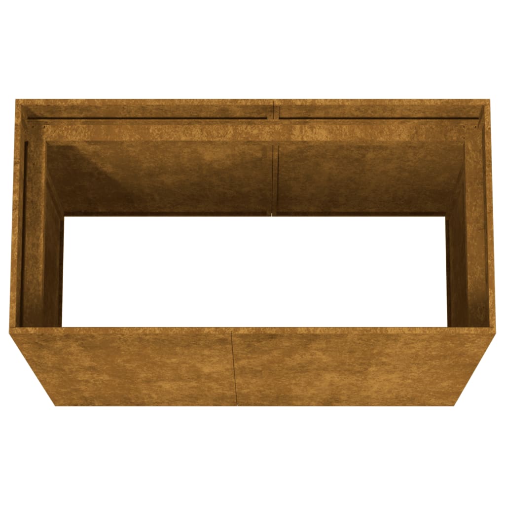 Hochbeet 80x40x80 cm Cortenstahl rostig Pflanzbeet Pflanzkasten