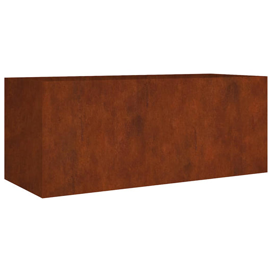 Raised garden bed 200x80x80cm Corten steel rusty planting bed planter