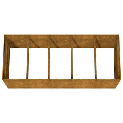 Hochbeet 200x80x80cm Cortenstahl rostig Pflanzbeet Pflanzkasten