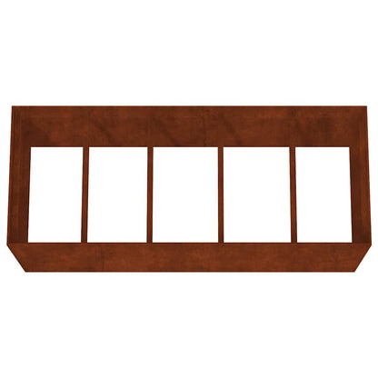 Raised garden bed 200x80x80cm Corten steel rusty planting bed planter