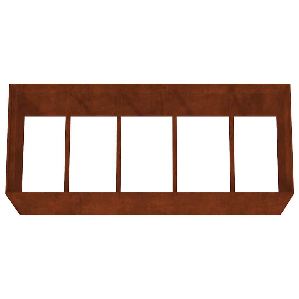 Hochbeet 200x80x80cm Cortenstahl rostig Pflanzbeet Pflanzkasten