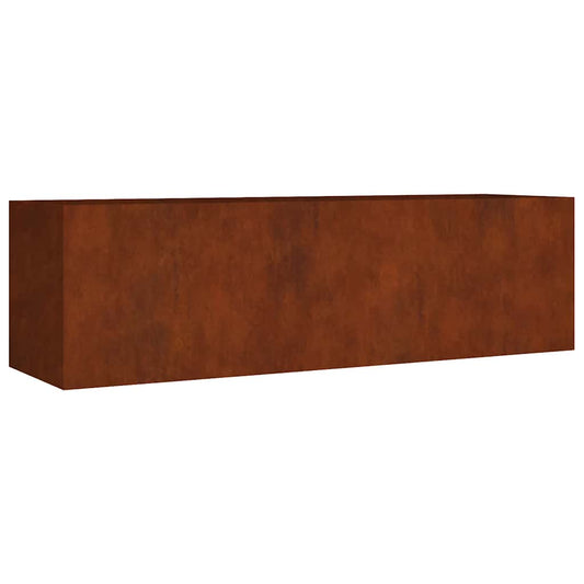 Raised garden bed 280x80x80cm Corten steel rusty planting bed planter