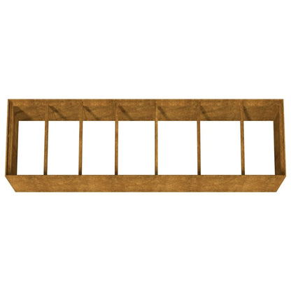 Hochbeet 280x80x80cm Cortenstahl rostig Pflanzbeet Pflanzkasten