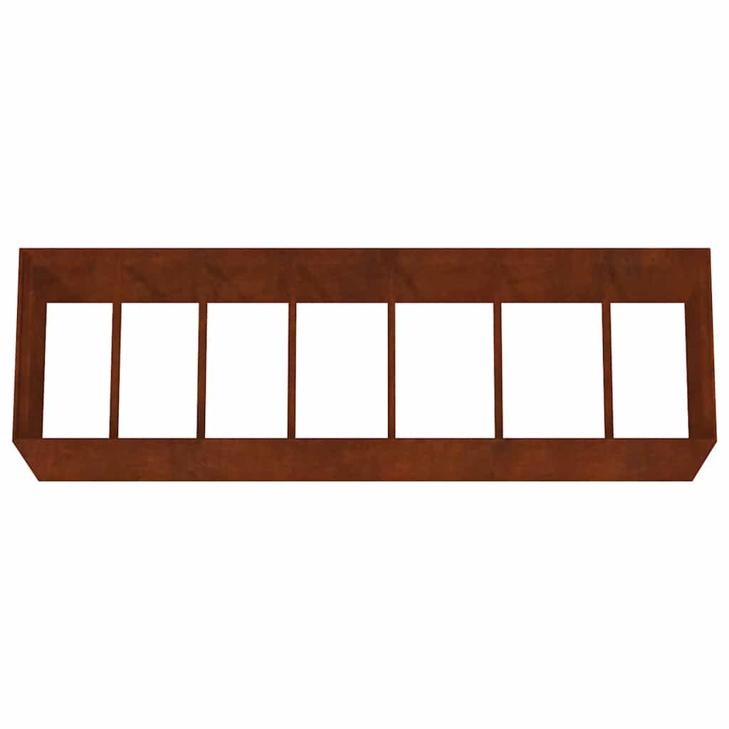 Raised garden bed 280x80x80cm Corten steel rusty planting bed planter