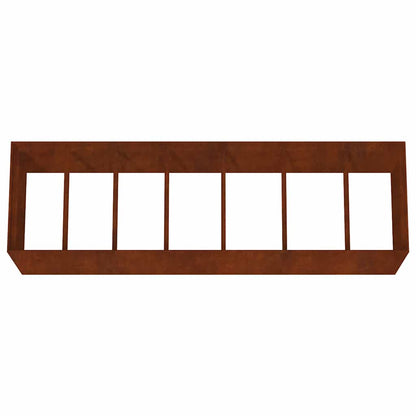 Raised garden bed 280x80x80cm Corten steel rusty planting bed planter