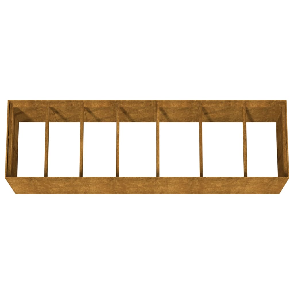 Hochbeet 280x80x80cm Cortenstahl rostig Pflanzbeet Pflanzkasten