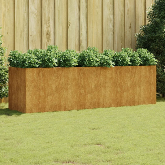 Hochbeet 280x80x80cm Cortenstahl rostig Pflanzbeet Pflanzkasten