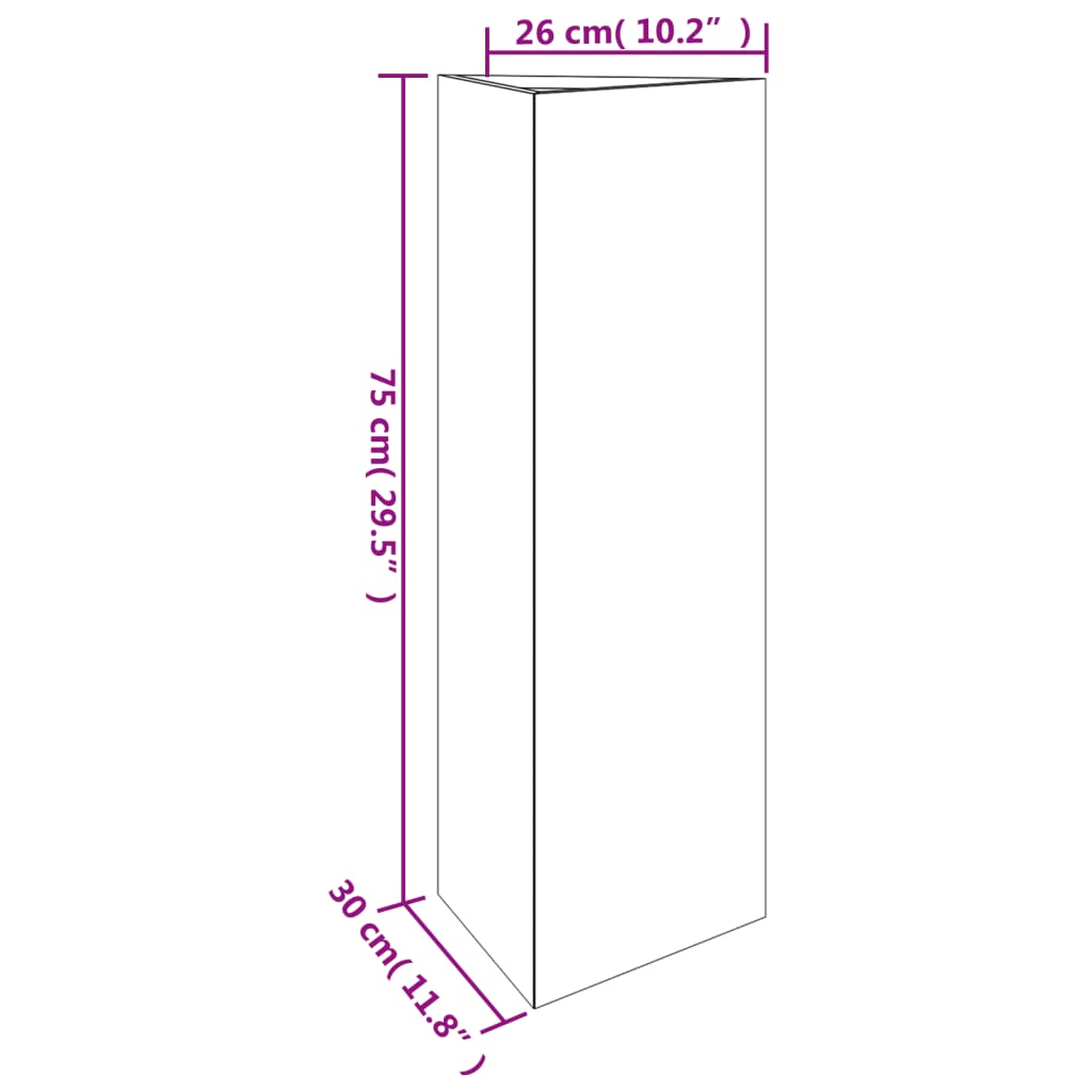 Hochbeet 30x26x75cm Cortenstahl rostig Pflanzsäule Pflanzkasten