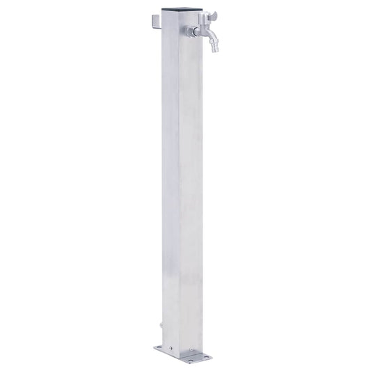 vidaXL Garden Water Column 80 cm Stainless Steel Square