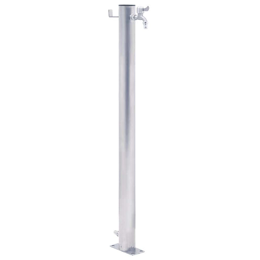 vidaXL Water Column for the Garden 40 cm Stainless Steel Round