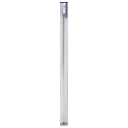 Wasserzapfsäule Edelstahl 23x7x40cm rund Wasserhahn Garten Wasserstelle Outdoor