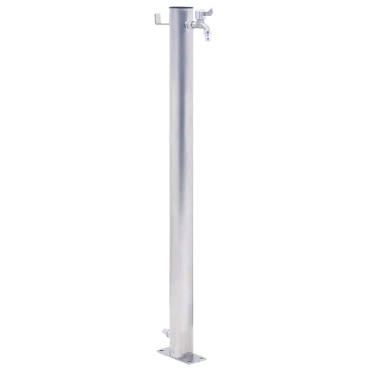 vidaXL Water Column for the Garden 80 cm Stainless Steel Round