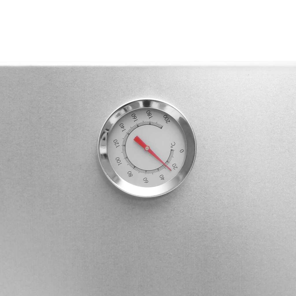 Räucherofen mit Tisch Räuchermehl 44,5x29x110 cm Verzinkter Stahl Räucherschrank