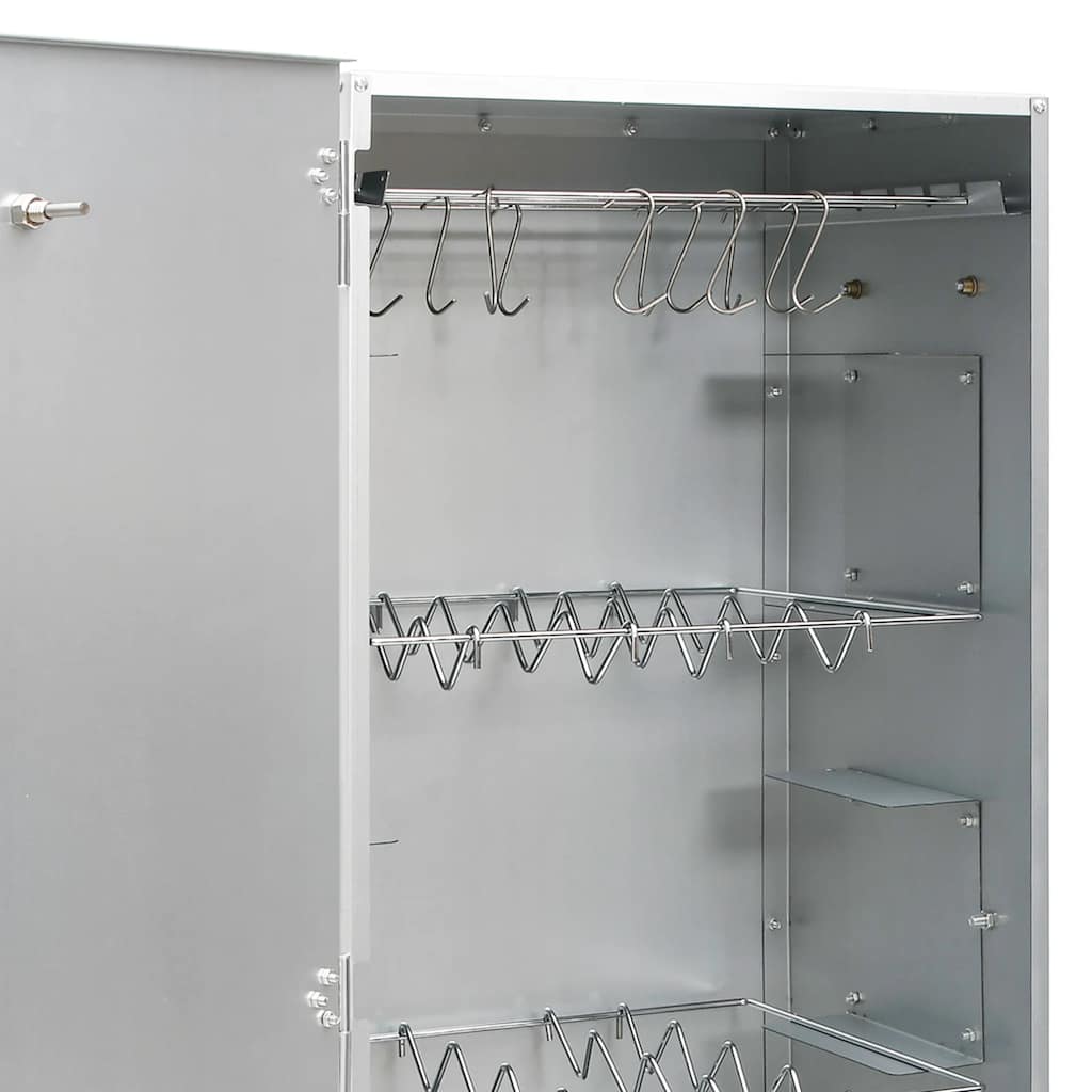 Räucherofen mit Räuchermehl 44,5x29x110 cm Verzinkter Stahl Räucherschrank