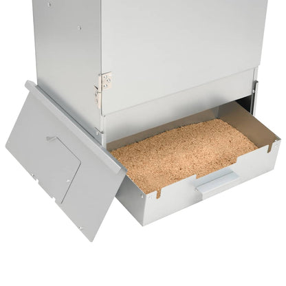 Räucherofen mit Räuchermehl Smoker 44,5x29x110 cm Stahl Räucherschrank