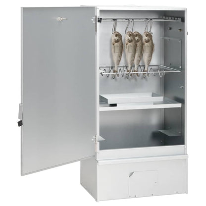 Räucherofen mit Räuchermehl Smoker 44,5x29x83 cm Stahl Räucherschrank