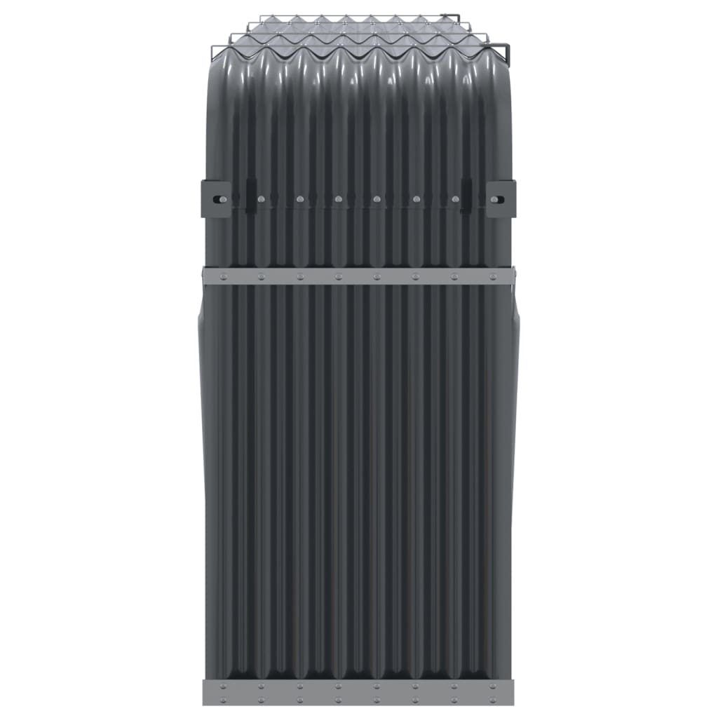 Brennholzunterstand Anthrazit 234x45x100 cm Verzinkter Stahl Holzlager außen
